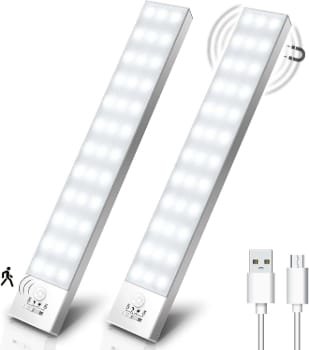 2 Luces led Ouila color blanco natural y sus conectores