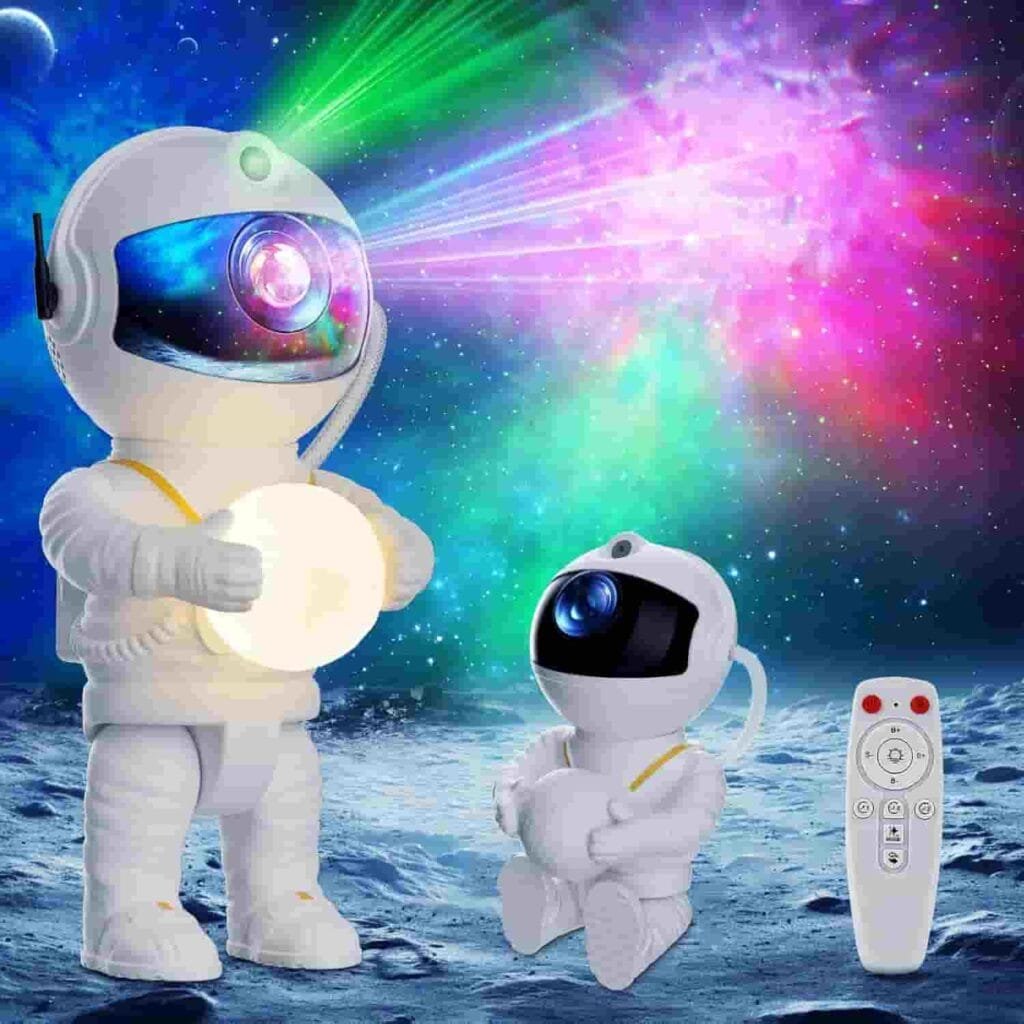 Proyector de Estrellas en forma de Astronauta Feliigo, con control remoto