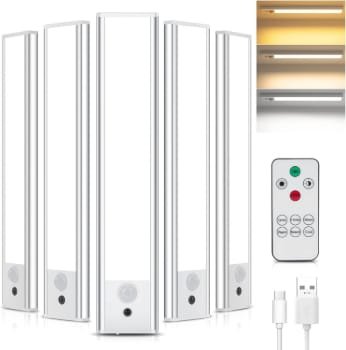5 Luces de armario Topplee, y control remoto
