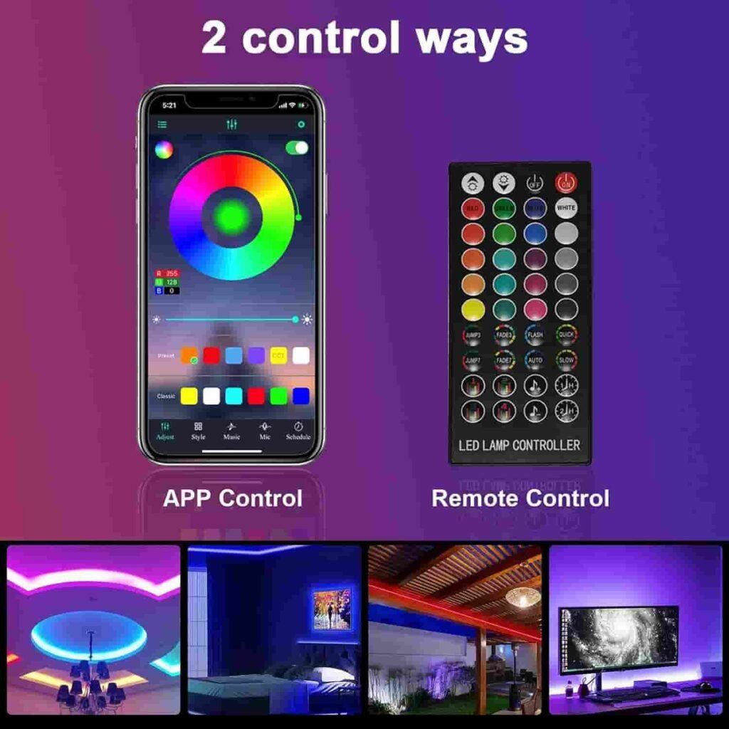 Tira led Enteenly con control mediante App y control remoto