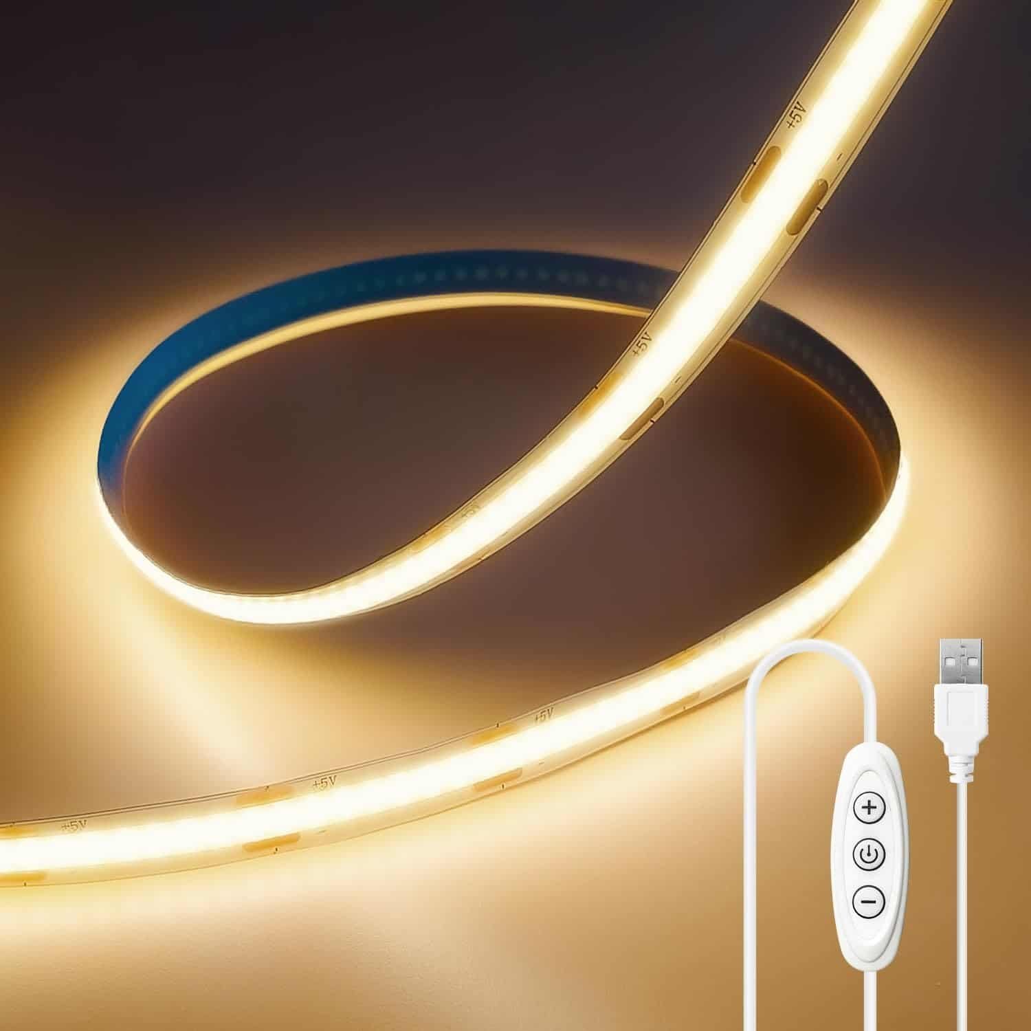 Presentación tira de luces led con usb Shineburky