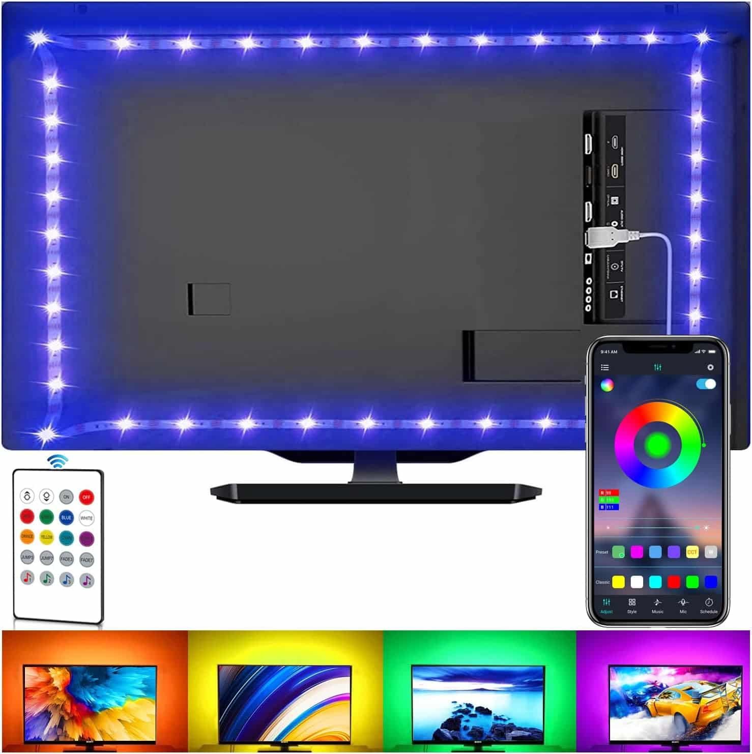 Tira de luces led con usb Sansun