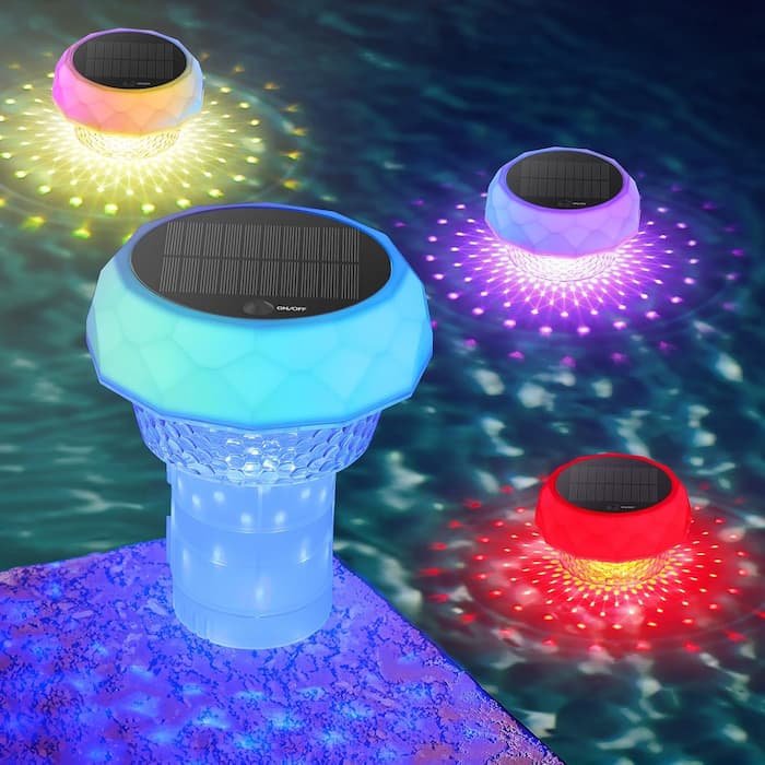AUINSKY Luz solar sumergible para Piscina