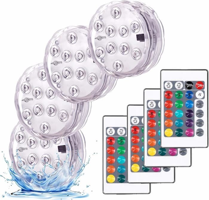 Daphomeu Luces Sumergibles 4PCS