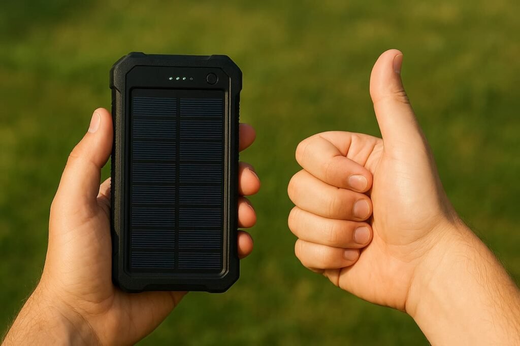 Consejos para usar el cargador solar