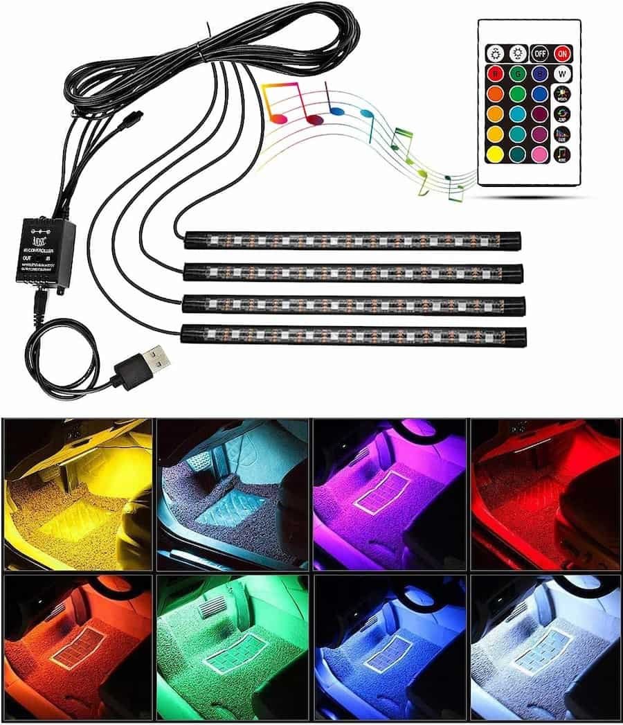 Letrade Luces LED Coche Interior