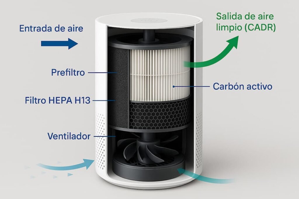 Cómo funciona purificador de aire