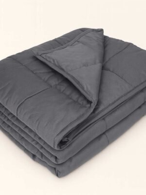 Manta con peso antiestrés gris de la marca Navaris