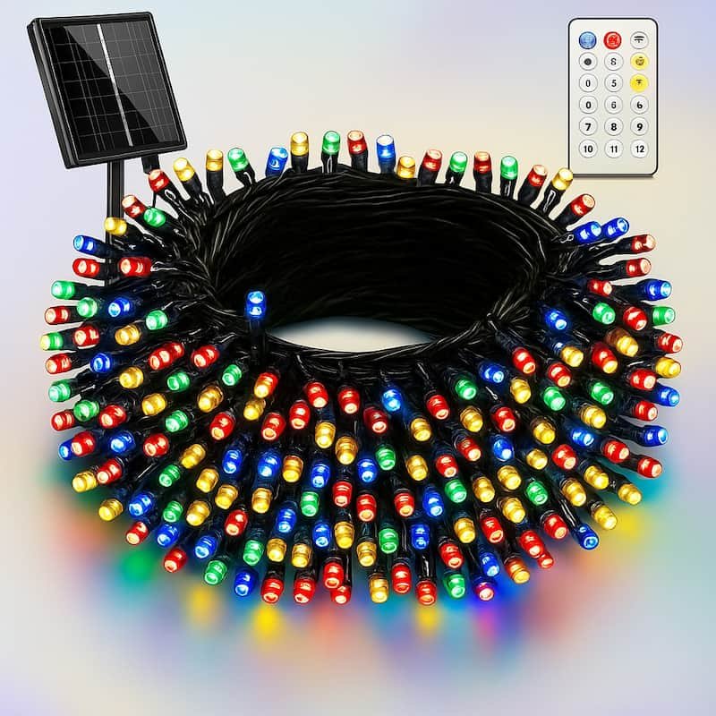 Amzxart Cadena de luces solares para exteriores