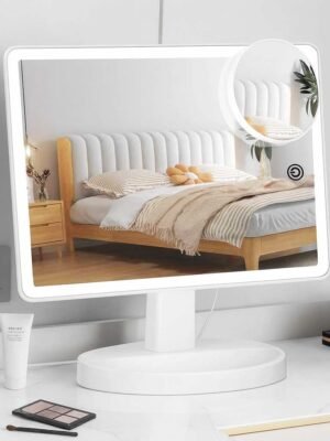 Funtouch Espejo de maquillaje IA B07TYCY81M Espejo de maquillaje blanco de la marca Funtouch forma de monitor pc