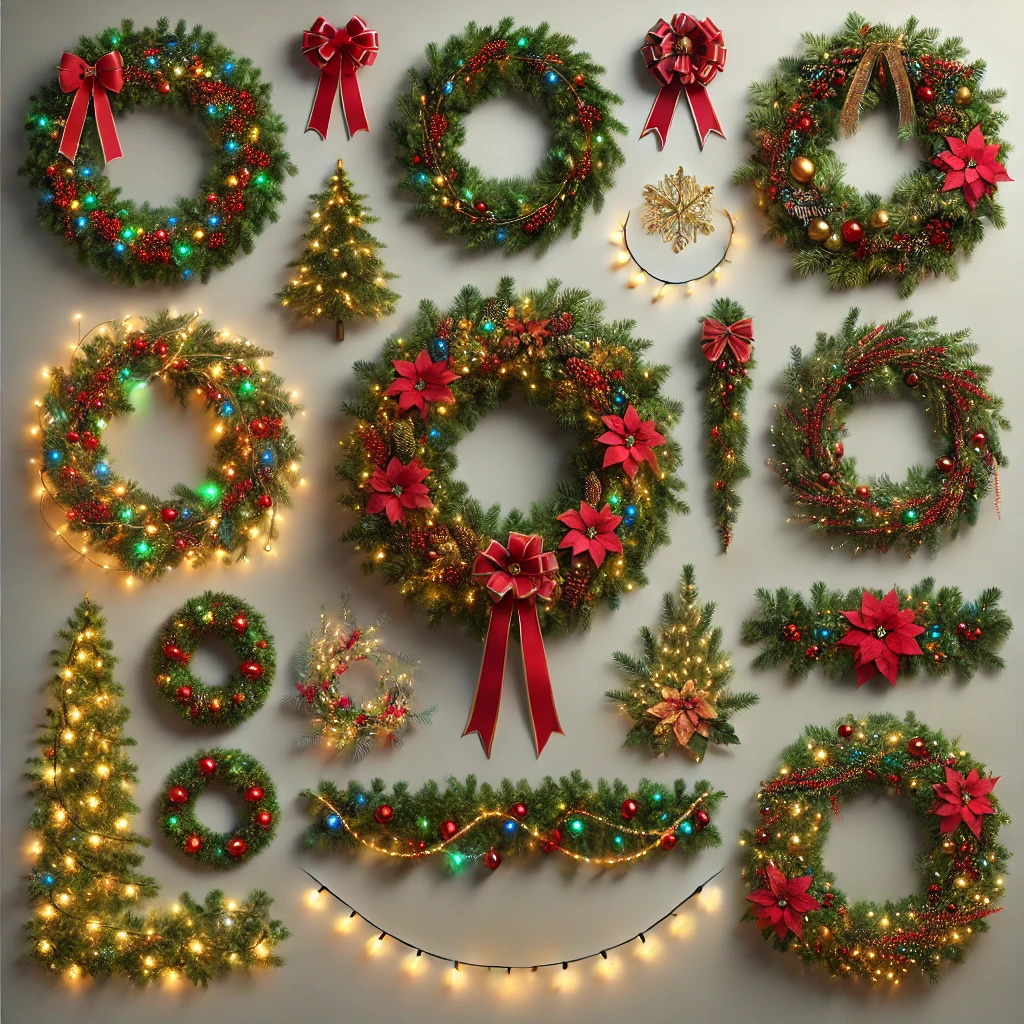 Variedad de las mejores guirnaldas de Navidad