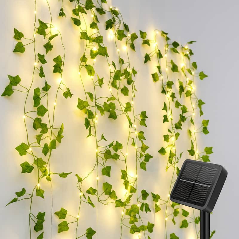 Gukkk cortina de luces navidad solares